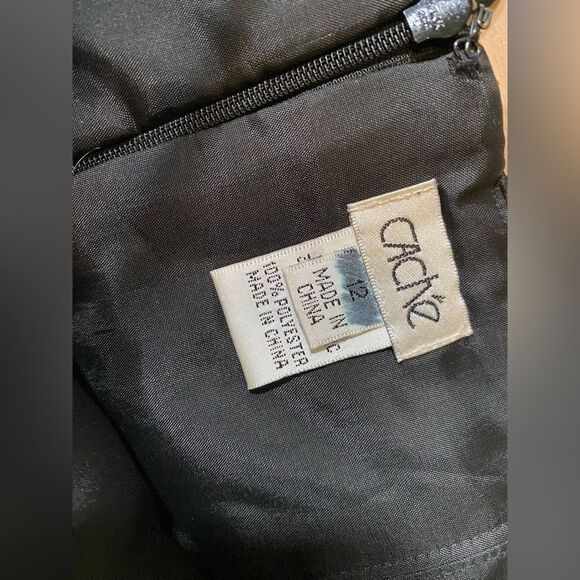 Cache black and gold dress - Picture 5 of 5